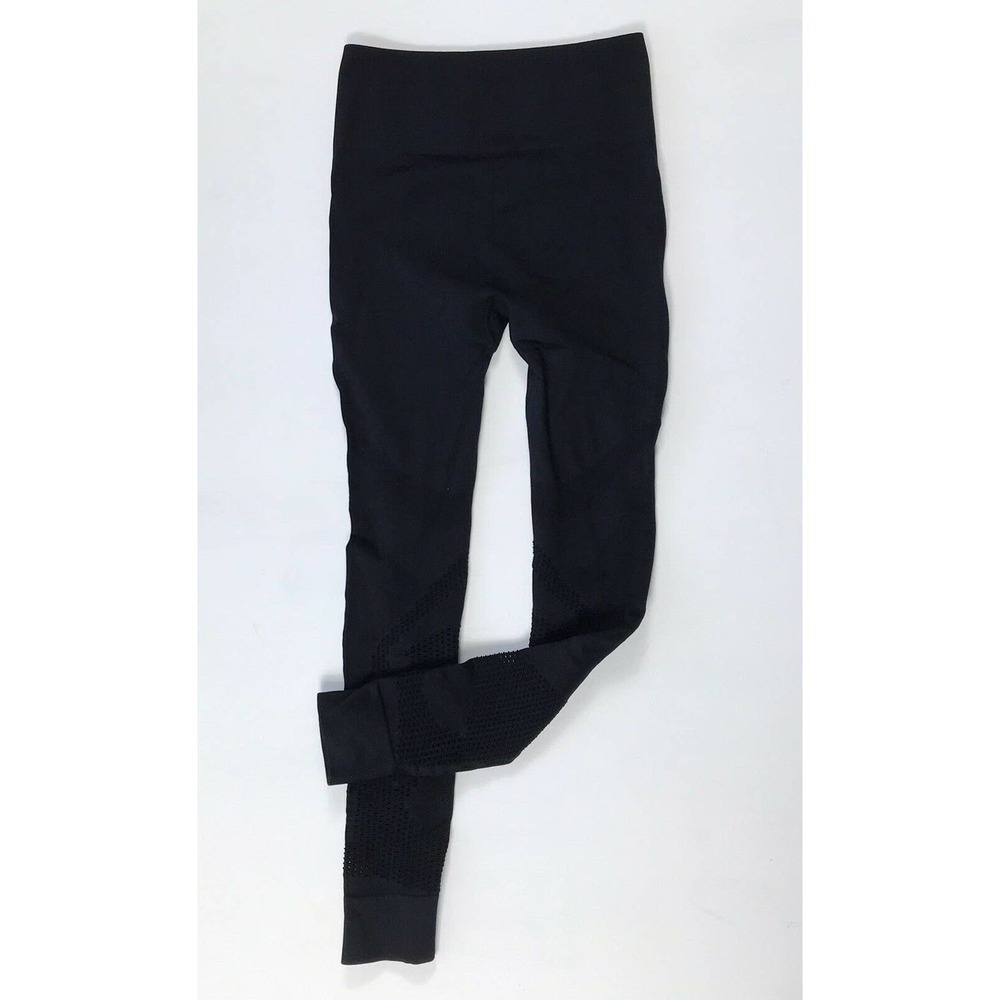 Fabletics Seamless High Waisted Mesh Tight Leggings Black Womens Size Small